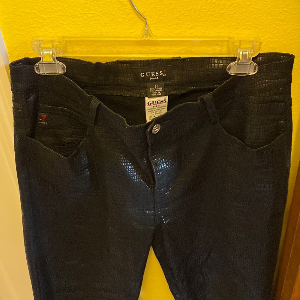 VINTAGE Guess Alligator/Snake print jeans